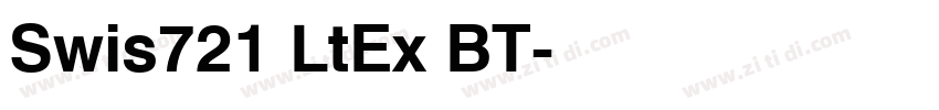 Swis721 LtEx BT字体转换